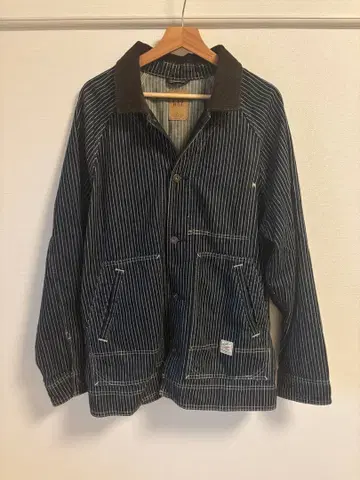 GAP 데님 스트라이프 초아 자켓