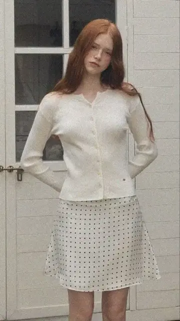 Twee 버튼 리브 가디건