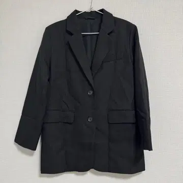 블랙 테일러드 자켓 지유 GU 오버 사이즈 자켓