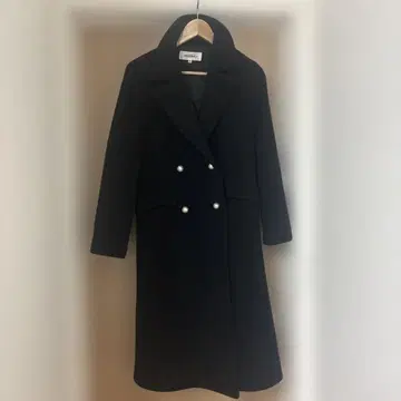 새상품급 MISCH MASCH 블랙 롱 코트 36