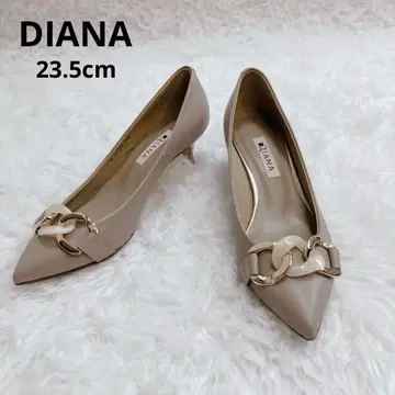 [ 새상품급 ] DIANA 펌프스 다크 베이지 스틸레토 23.5cm
