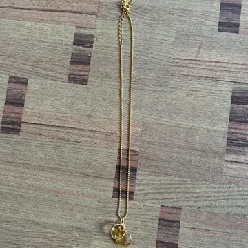 프라이빗 라벨 골드 더블 링 목걸이