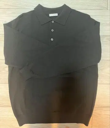 [ UR TECH 200일 니트 ] 피케 셔츠 블랙 M