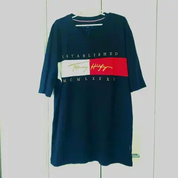 [ 미사용 새상품 ] 타미힐피거 네이비 T셔츠 3XL