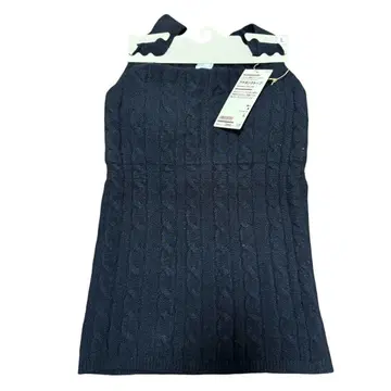 무인양품 코튼 혼방 복슬복슬 니트 브라 탱크탑 블랙 L 사이즈