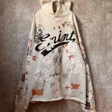 SAINT 빅 로고 꽃무늬 x 올 패턴 XL