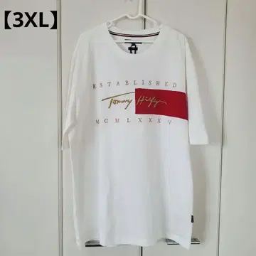 [ 미사용 새상품 ] 타미힐피거 화이트 T셔츠 3XL
