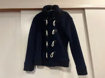 SLICK 네이비 더플 코트