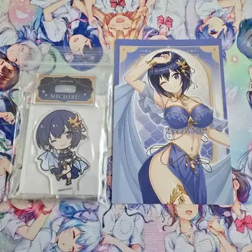 [ 증정품 포함 ] 쿠라쿠 복권 토조 미치루 돌핀 웨이브 아크릴 스탠드