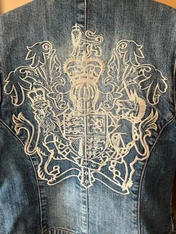 자수 엔브로이더리 데님 자켓 M