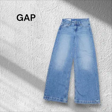 GAP 로우라이즈 스트라이드 데님 라이트 블루 사이즈 23