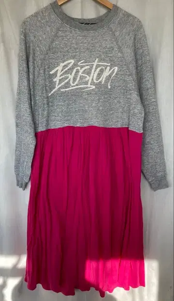 RINA KATAGIRI 리메이크 맨투맨 긴팔 원피스