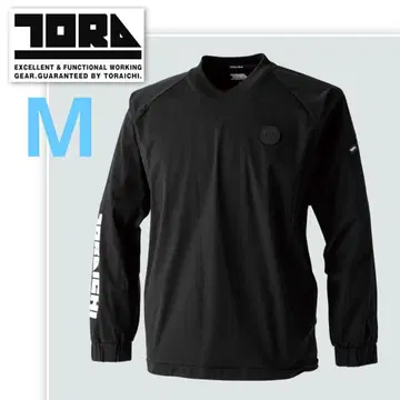 도라이치 작업옷 남성용 셔츠 긴팔 스트레치 발수 새상품 블랙 M