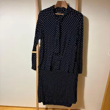 아네스베 셋업 보타이 셔츠 스커트 도트