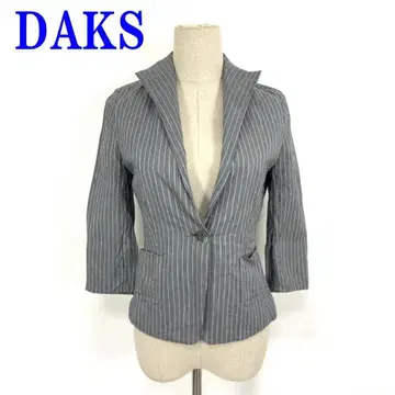 DAKS 닥스 7부 소매 자켓 그레이 코튼 실크 38 C3757