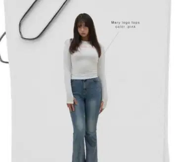 Mary 로고 탑 핑크 오사카 팝업 구매 정품