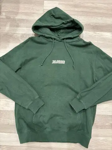 X-LARGE 다크 그린 후드티 M