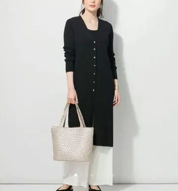 자유구 Emilcotoni 블랙 롱 가디건 택 포함 새상품