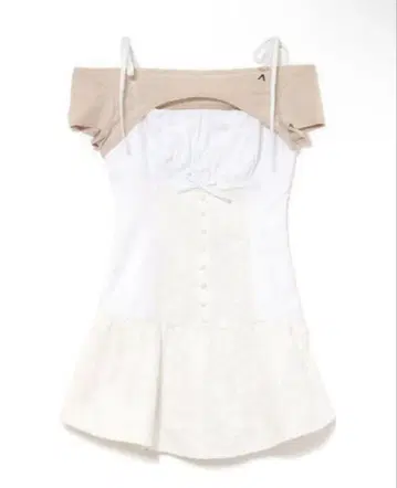 andmary sandra 레이스 드레스 아이보리