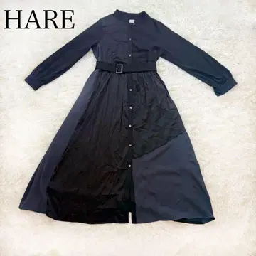 HARE 원피스 F 블랙 x 그레이
