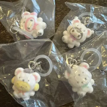 산리오 메지루시 액세서리 복슬복슬 스노우 묶음 판매