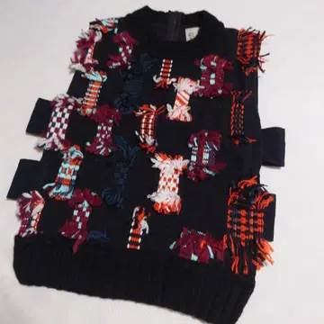 Sea New York 씨뉴욕 사이드 오픈 니트 베스트