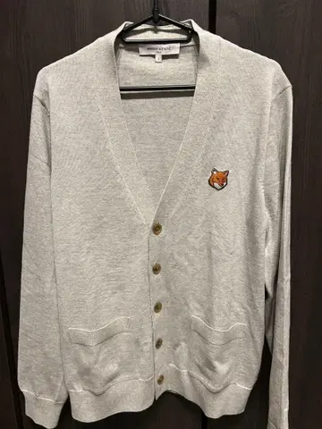 메종 키츠네 그레이 가디건 S