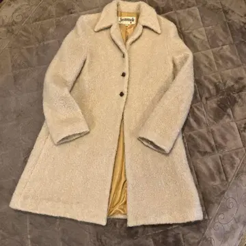 호코모모라 트위드 부클레 코트 기모감 포근포근