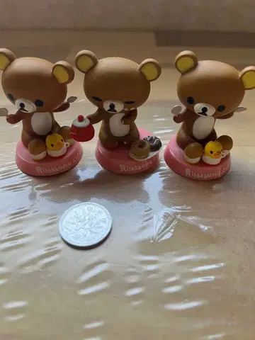 리락쿠마 목 스윙 인형 3체 세트