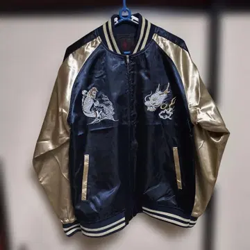 스카잔 XL 네이비 용 비늘 파도 새틴 새상품 미사용품