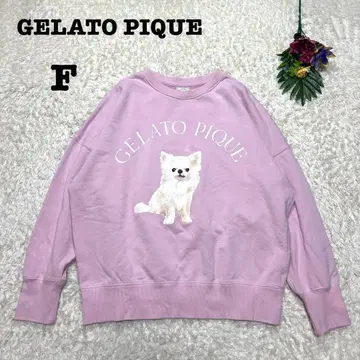 젤라또피케 트레이닝복 룸웨어 치와와 프린트 로고 강아지 핑크