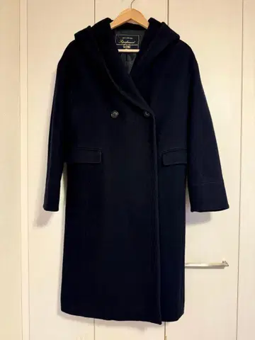 SLOBE IENA 캐시미어 혼방 코트 롱 기장 후드 부착