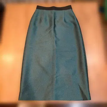 Spick&Span 청록색 메탈 부처 A라인 스커트 사이즈 36