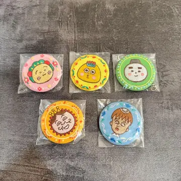 [ 미개봉 새상품 ] 코지코지 자수 참 가챠 컴플리트 캔뱃지 꼬마 마루코