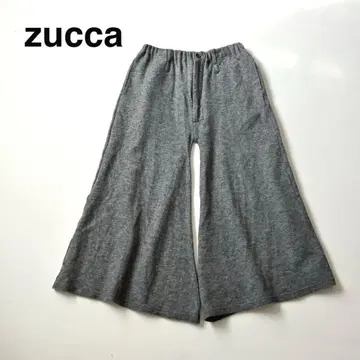 ZUCCA 주카 울 밑단 플레어 와이드 팬츠