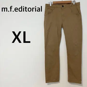 m.f.editorial 치노 팬츠 [ XL ] 코튼 혼방 빅 사이즈