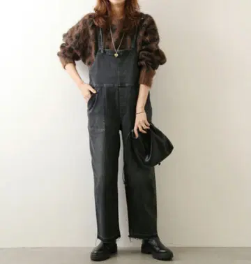 relume 살로펫 블랙 오버롤 BEAMS ZARA SHIPS