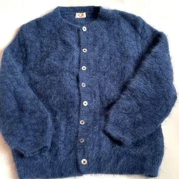 고급 손뜨개질 모헤어 가디건 네이비 #손뜨개질 #모헤어 #가디건