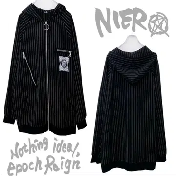 NieR 고품질 2FAKE ZIP MEN'S STRIPE JACKET