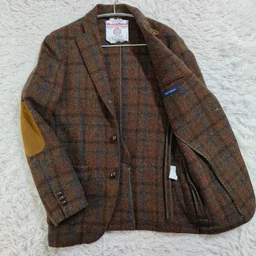 해리스 트위드 어반 리서치 테일러드 싸개 버튼 엘보 패치