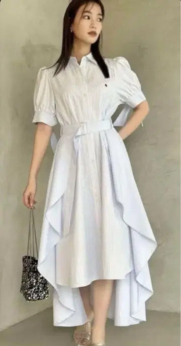 dazzlin POLO BCS 콜라보 헴 레이어드 셔츠 원피스 새상품