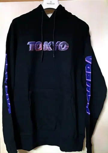 [ 택 포함 ] NEW ERA TOKYO 도쿄 그래픽 후드티 블랙