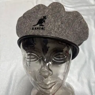 초레어 영국 캉골 울 베레모 영국 빈티지 파이핑 천연 가죽