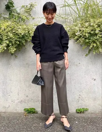 STUNNING LURE 니트 스웨터 블랙