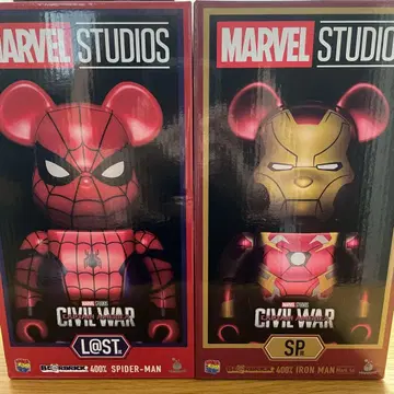 400% 스파이더맨 & 아이언맨 피규어