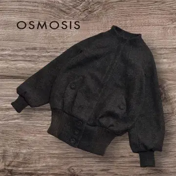 [ 새상품급 ] OSMOSIS 롱 기장 울 블루종