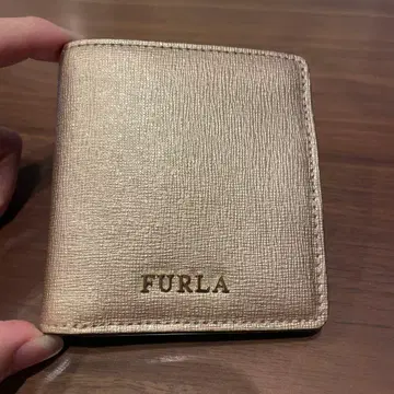 FURLA 골드 접이식 지갑