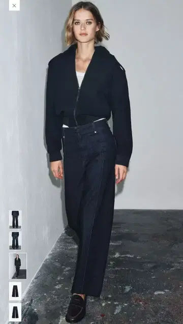 ZARA 하이라이즈 데님 팬츠