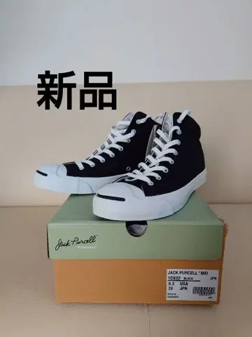 새상품 컨버스 잭 퍼셀 MID 블랙 28cm