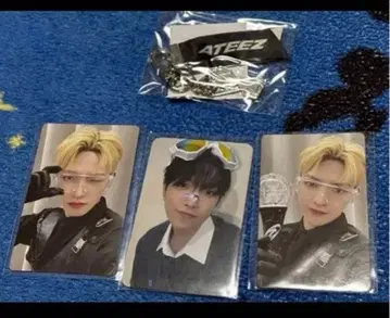 좋아요 금지 ATEEZ 홍준 트레이딩 카드 & 키링 세트 좋아요